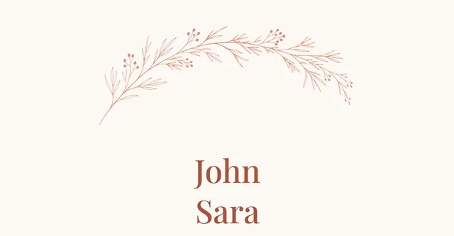 Wedding invitation template Desert Clay