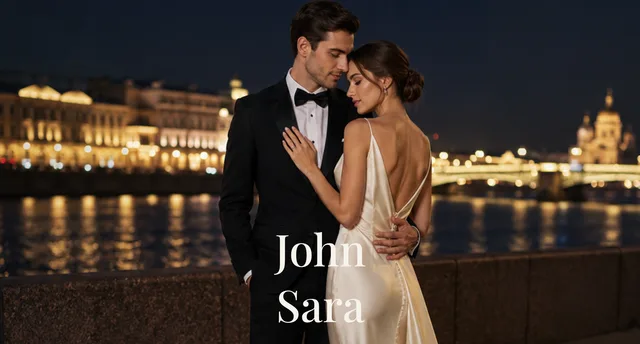 Wedding invitation template Navy Gala